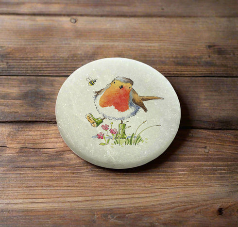 Single Robin Marble Memorial